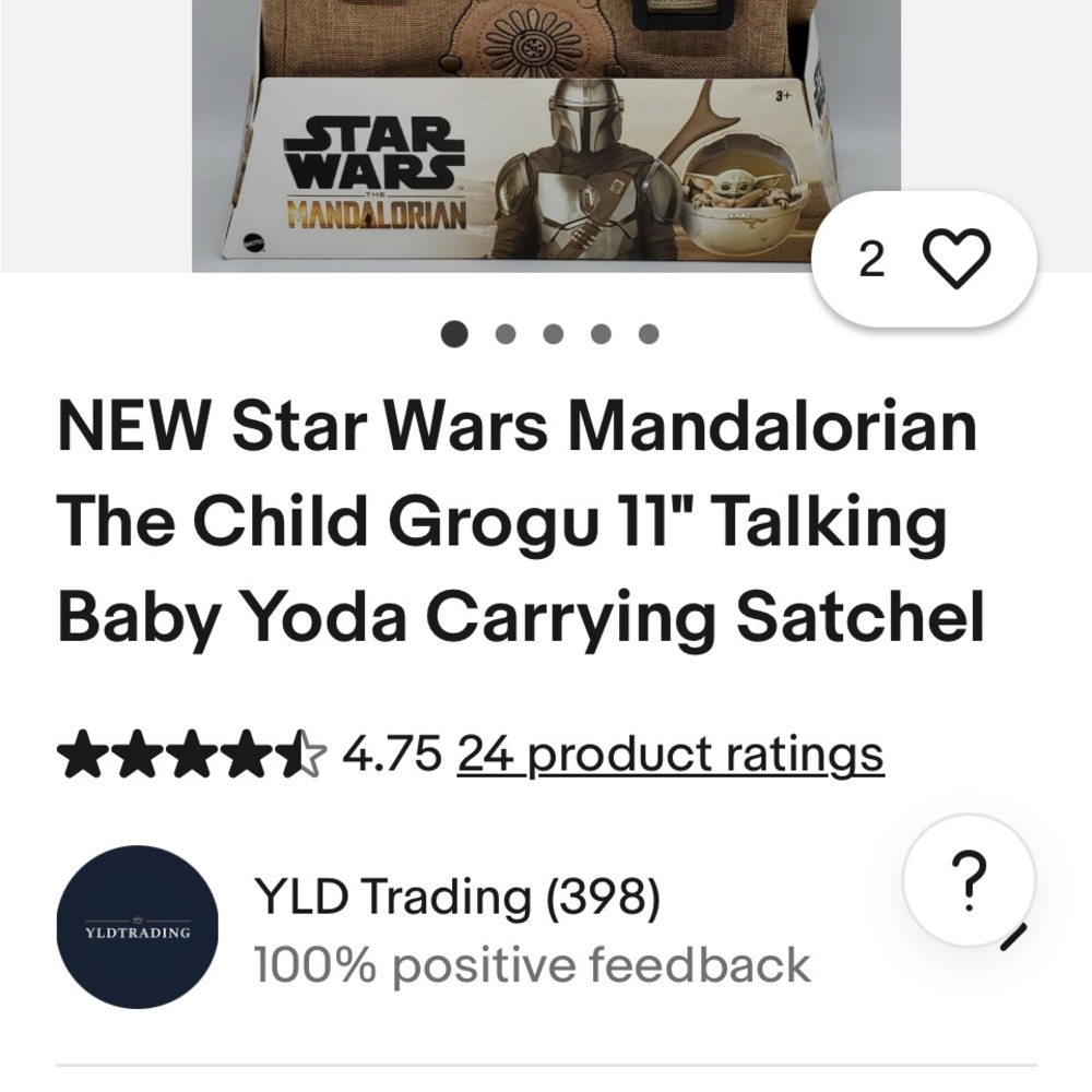 Star Wars Mandalorian Grogu Satchel